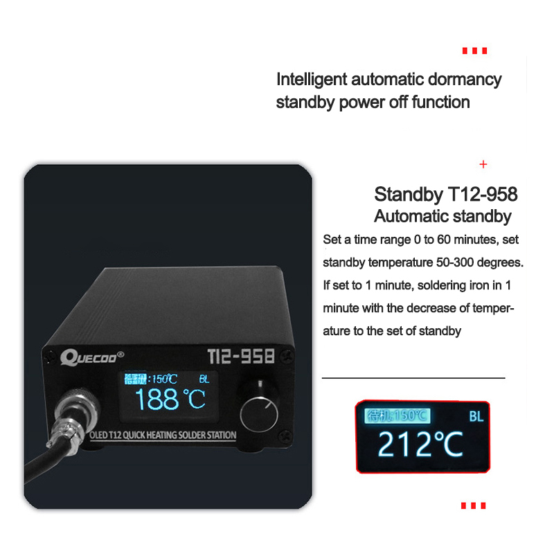 T12-958 Mini Intelligent Solde - Soldering Station T12 Oled recension och pris