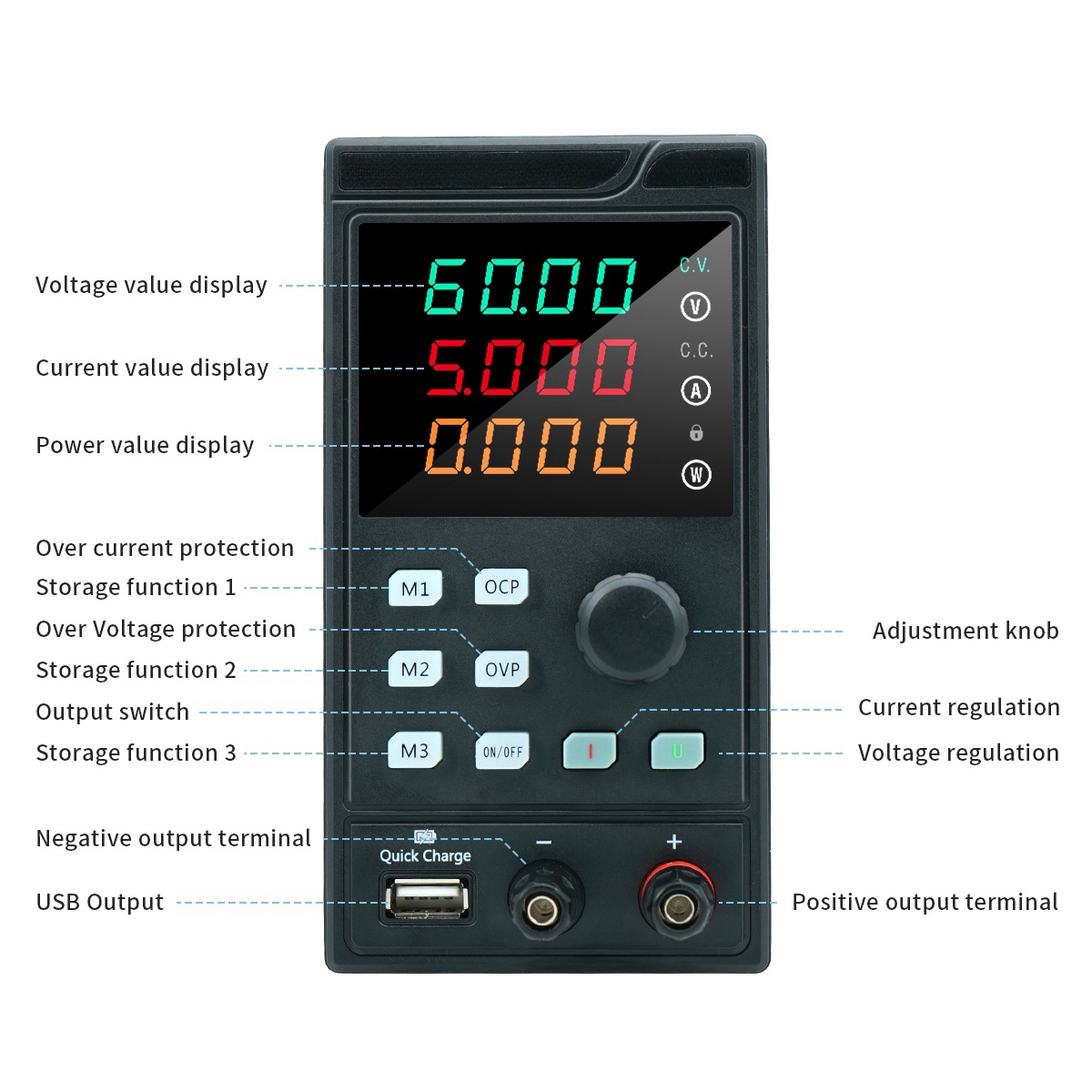 MYAMI 30V 32V 10A with USB/RS4 - Programmable Dc Power Supply 60V 5A recension och pris